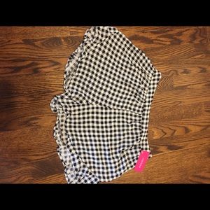 Xhiliration Target gingham ruffle shorts